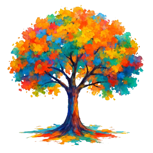 Árvore colorida